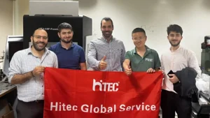 HITEC Laser engineer providing after-sales service in Lebanon