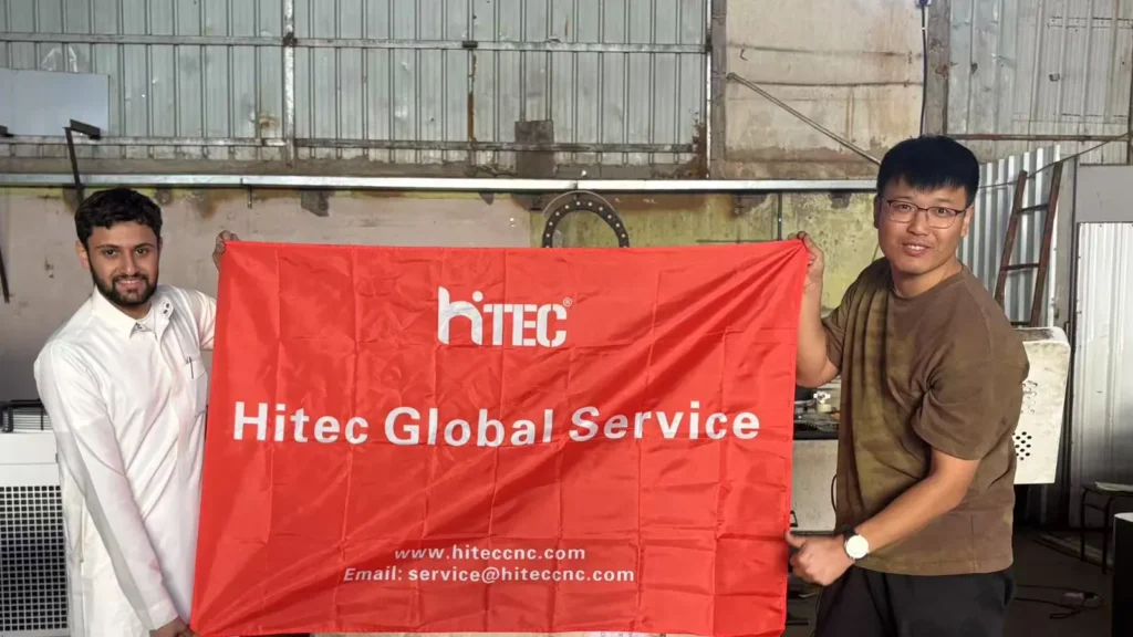 HITEC Laser engineer providing after-sales service in Saudi Arabia