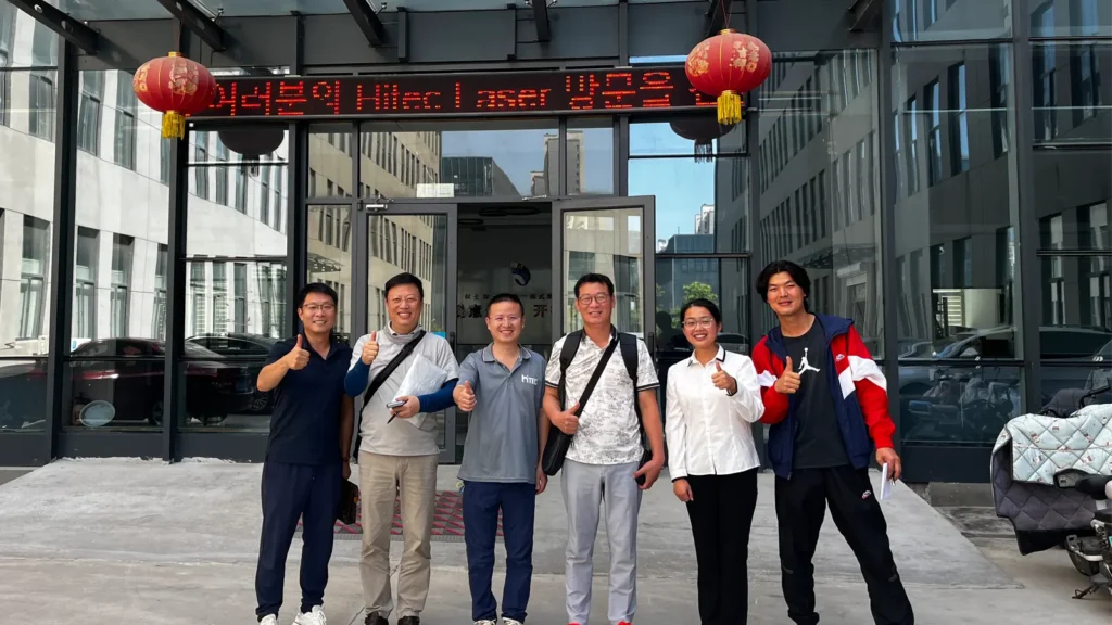 South Korea customers visiting HITEC Laser factory