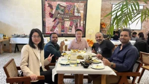 UK customers visiting HITEC Laser factory