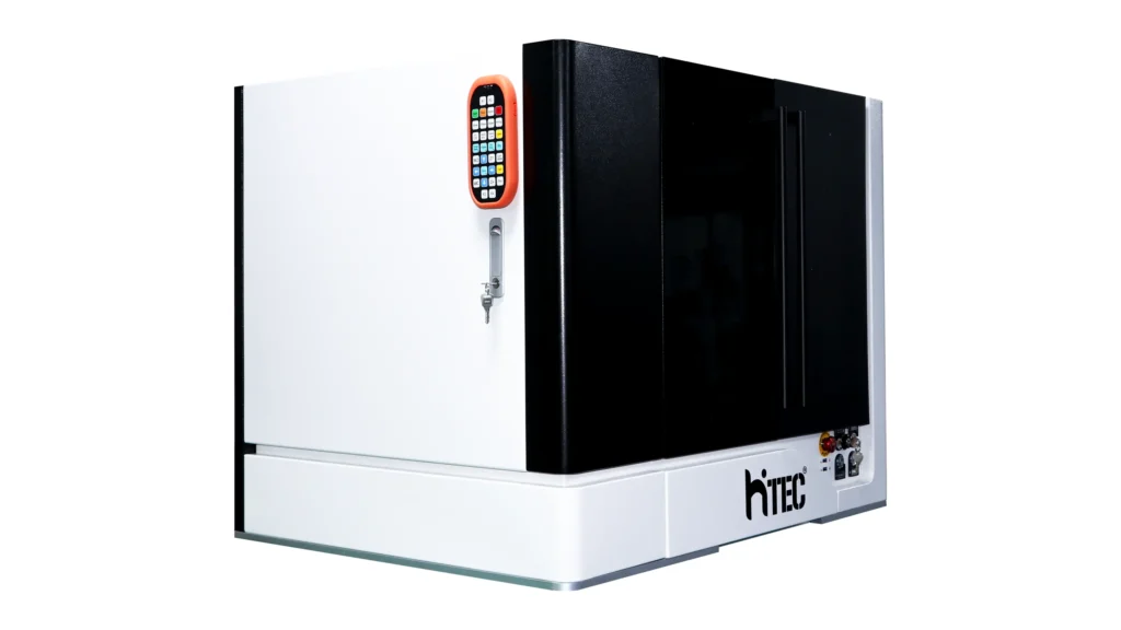 Jewelry laser cutting machine left 45 degree angle view showing structure and design details