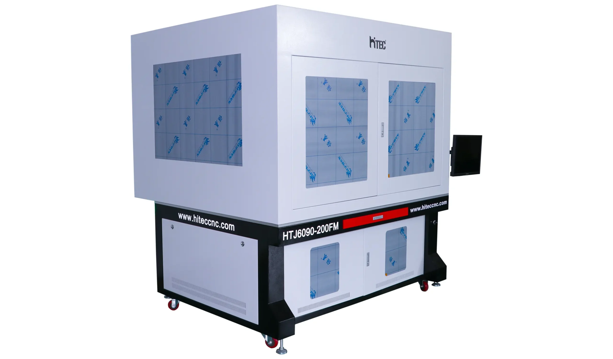 Left view of the enclosed gantry laser marking machine