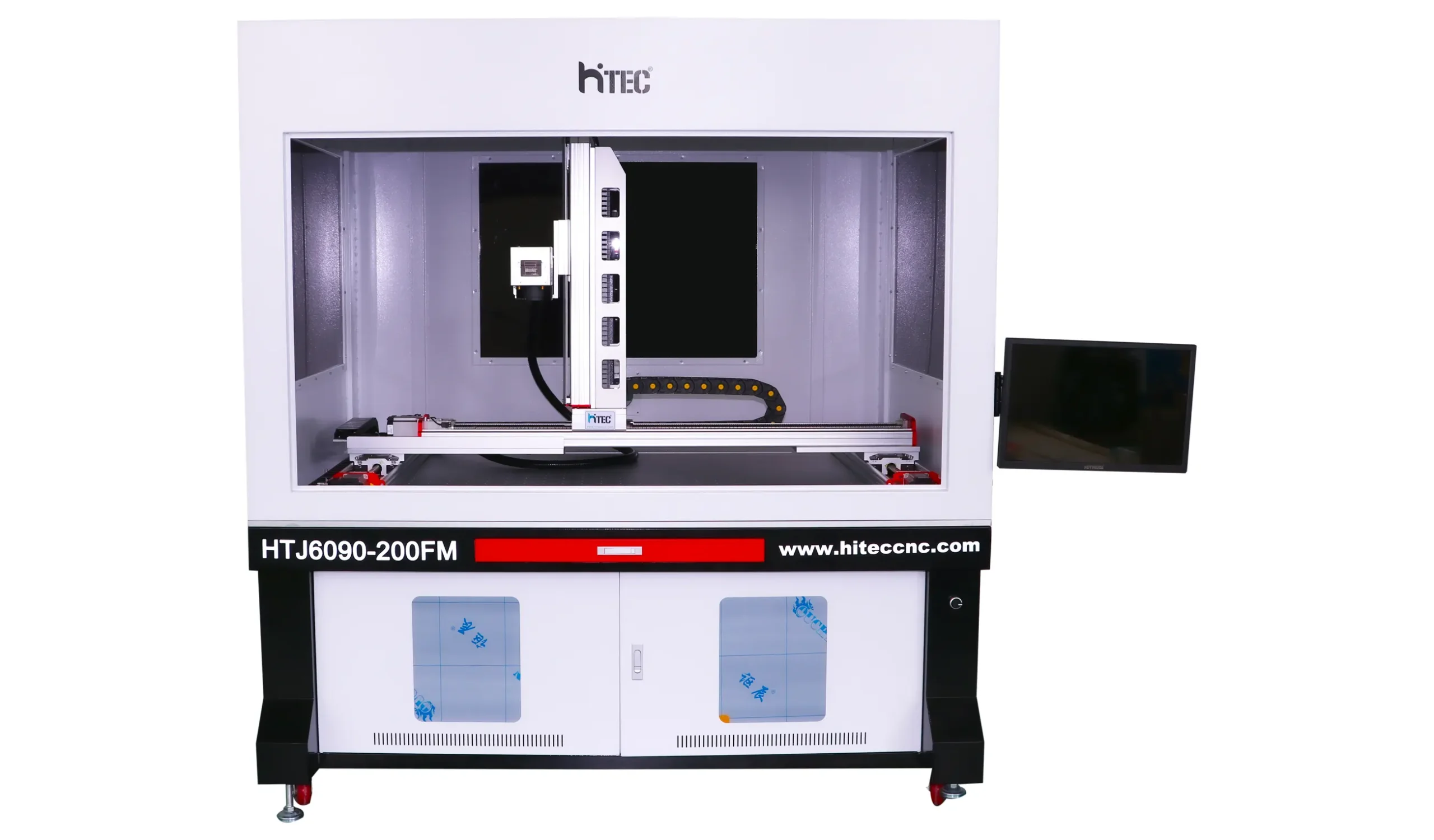 Enclosed gantry laser marking machine for precision engraving on large metal parts