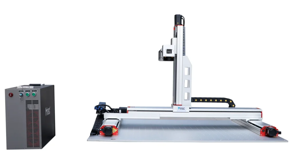 Low table gantry laser marking machine for large metal parts engraving