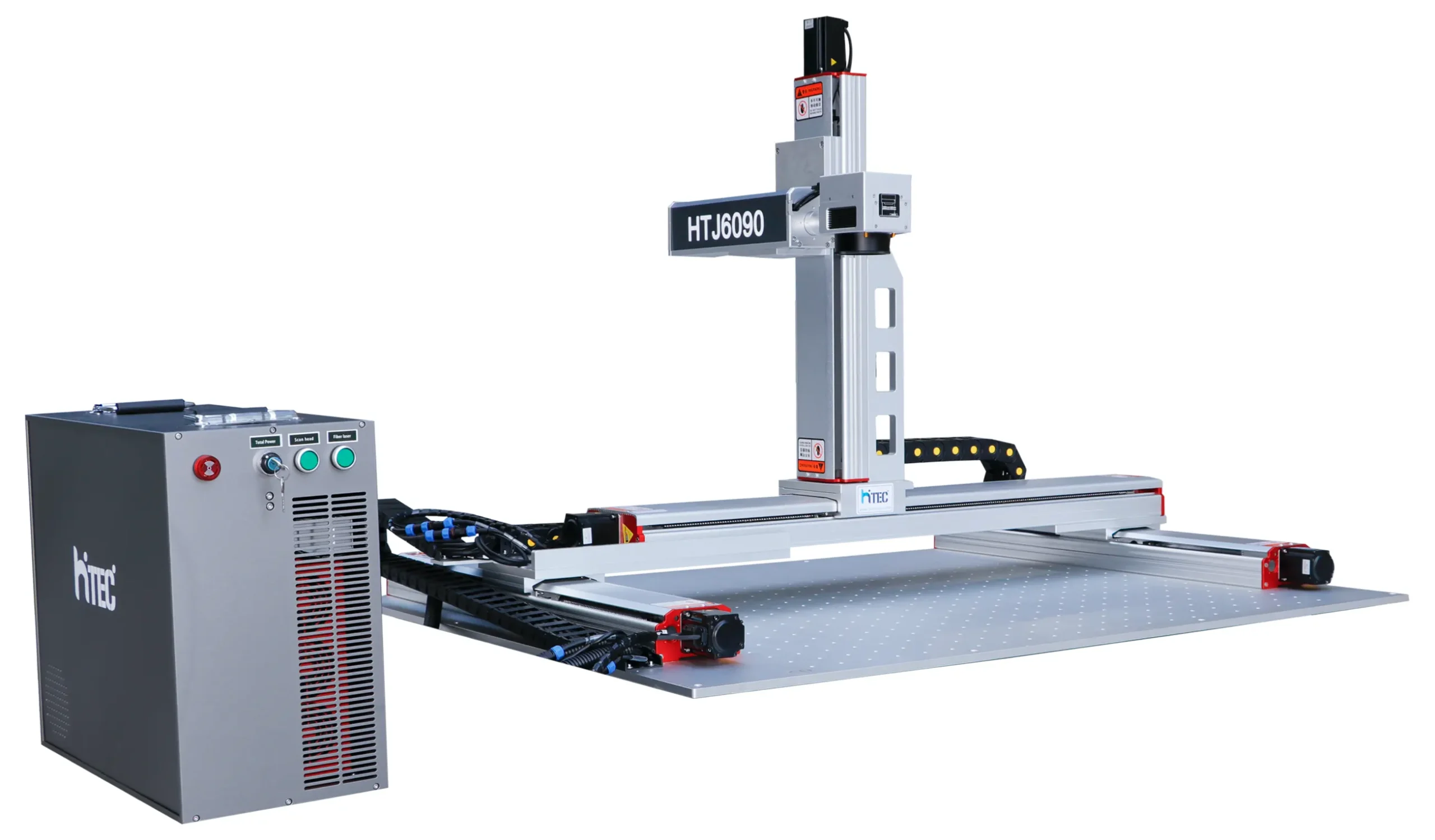 Left view of the low table gantry laser marking machine