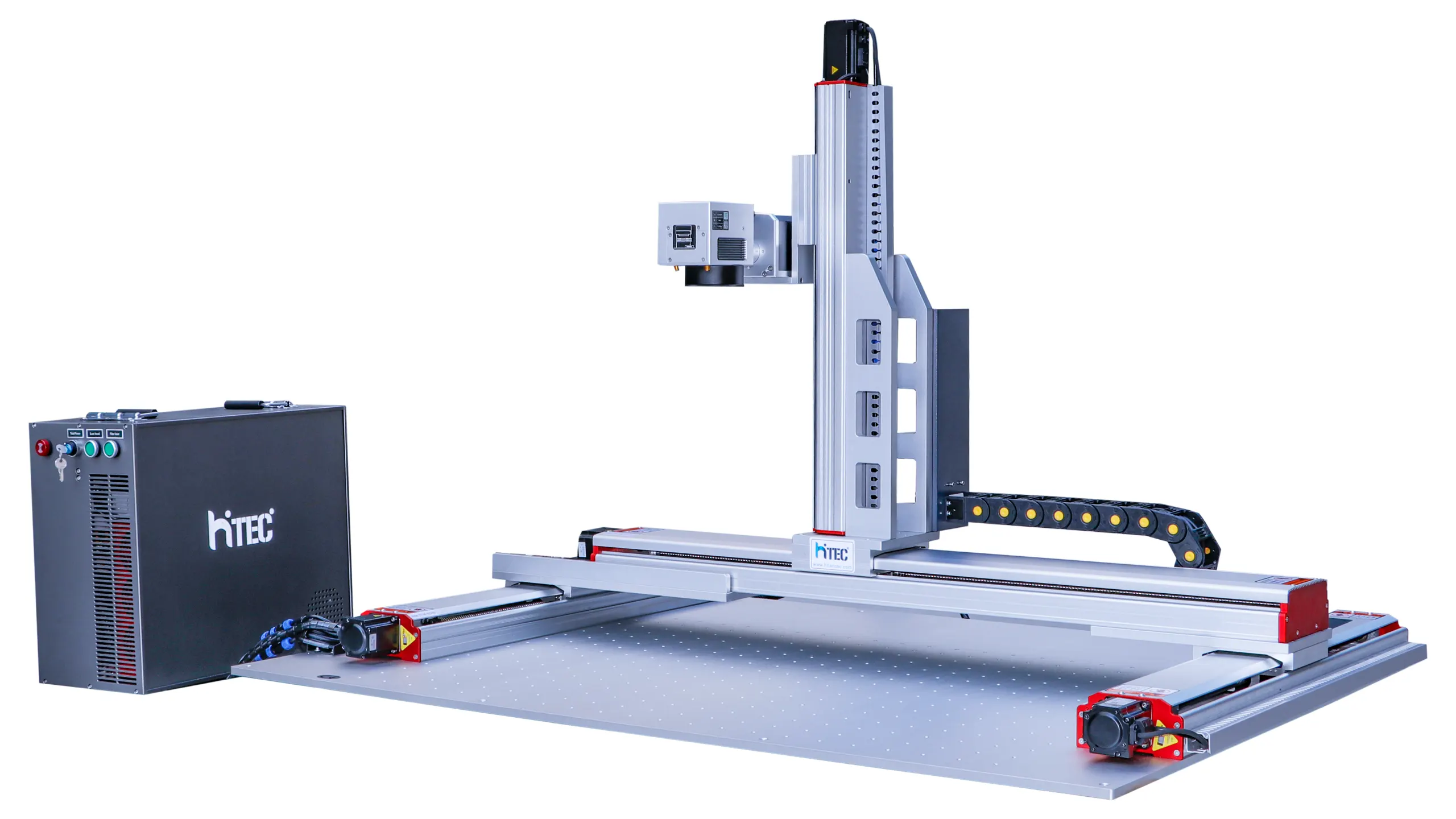 Right view of low table gantry laser marking machine