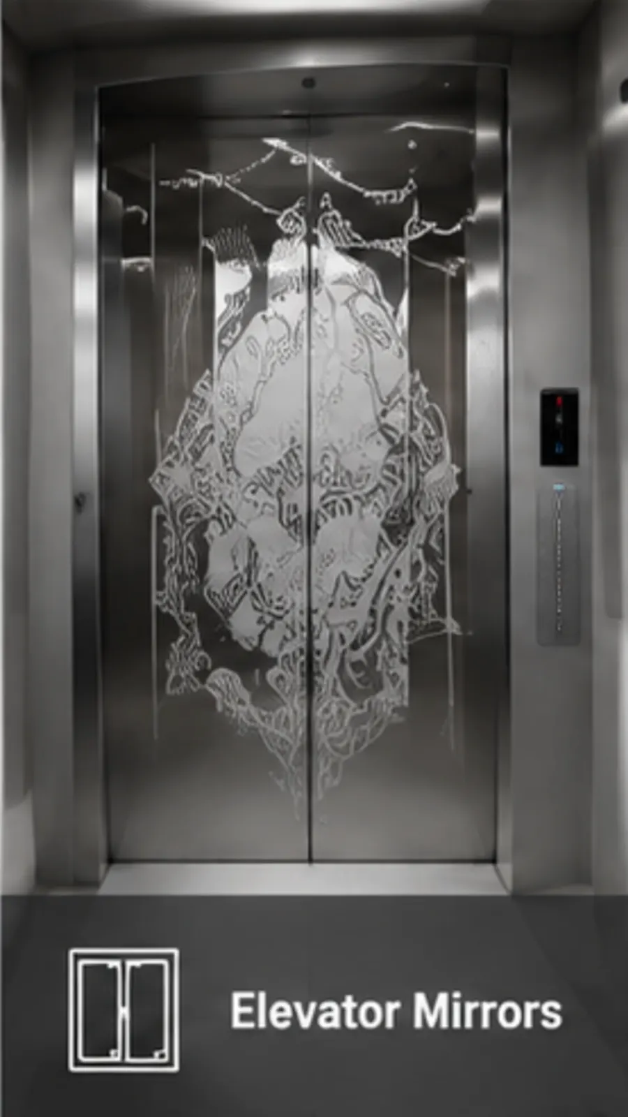 HITEC Laser large format laser marking machine marking stainless steel elevator panels
