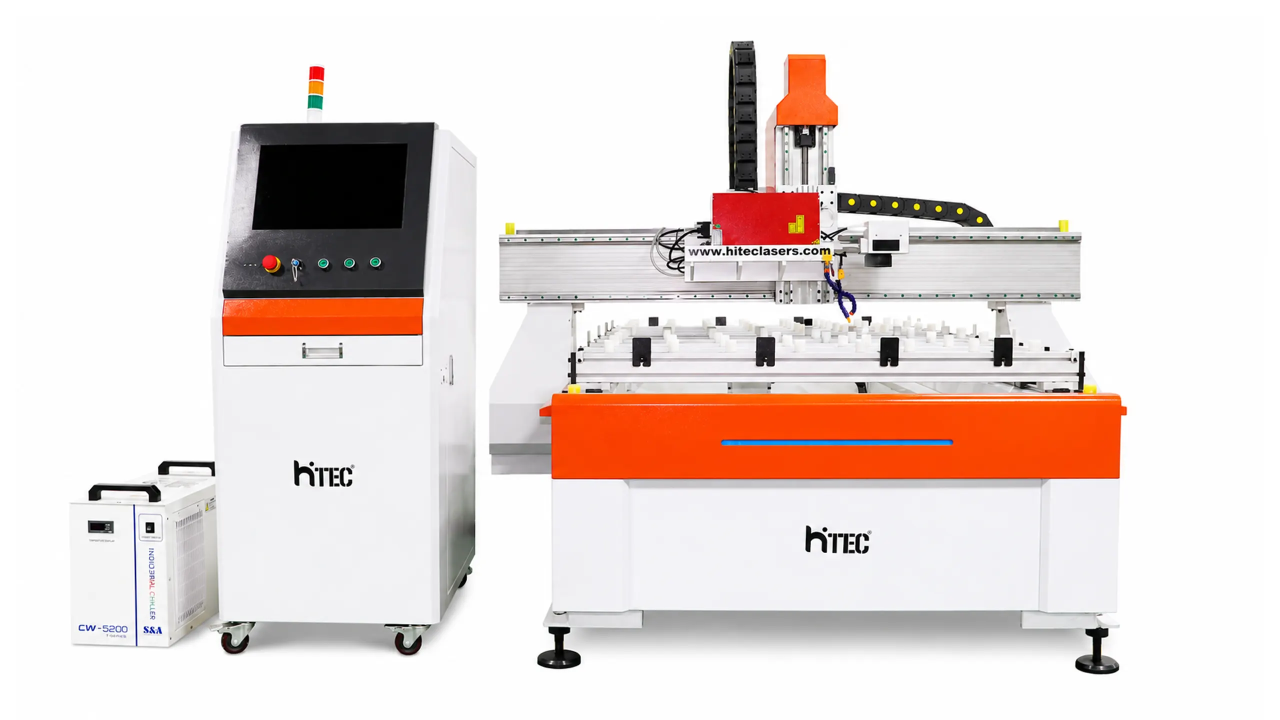Front view of mirror laser engraving machine