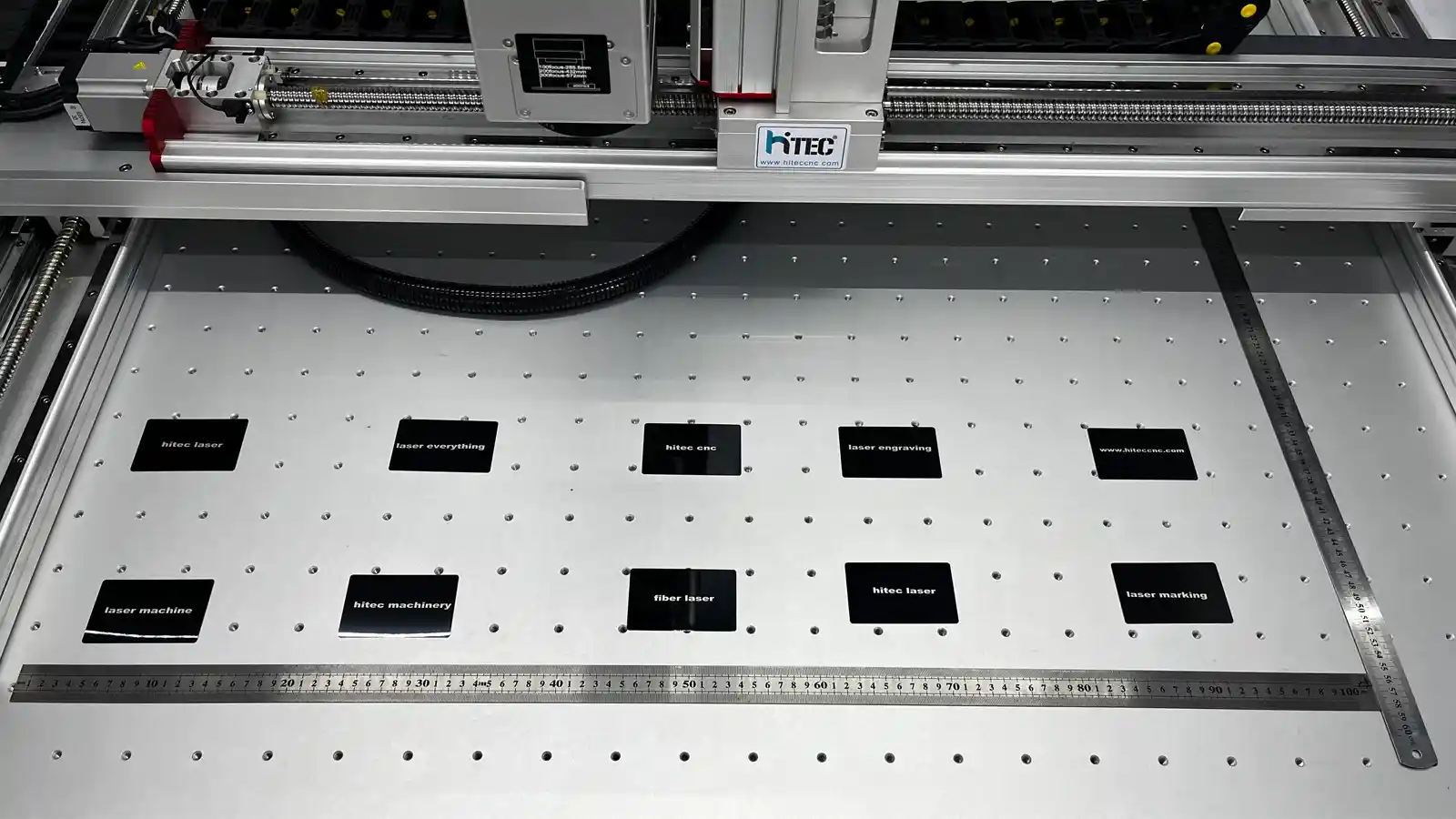 batch marking multiple metal parts with fiber laser