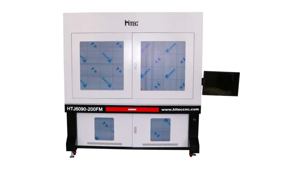Large format enclosed fiber laser marking machine for industrial metal marking