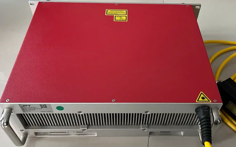 Large format laser marking machine with JPT MOPA and IPG fiber laser source options from 50W to 500W